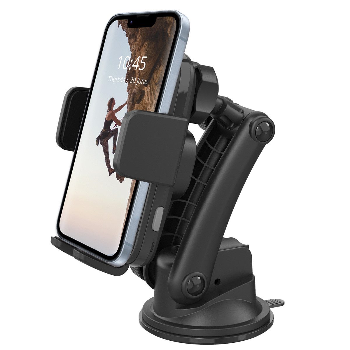 Accezz Handy-Halterung Accezz Handyhalterung Auto – Kabelloses Ladegerät – Armaturenbrett u, (1-tlg)
