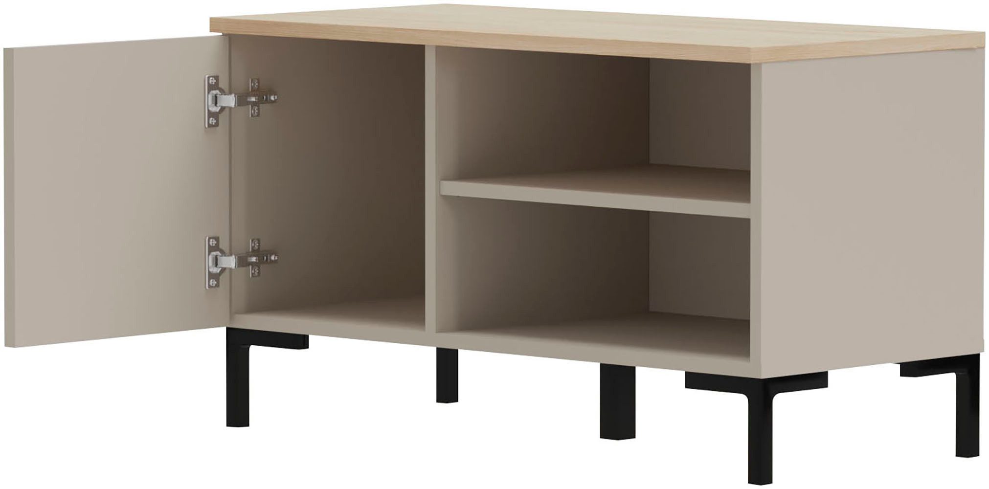 Home affaire Sitzbank Luminara (1-St), Schuhbank mit Platz für bis zu 3 Schuhpaare - (B/T/H) 85/41/49 cm