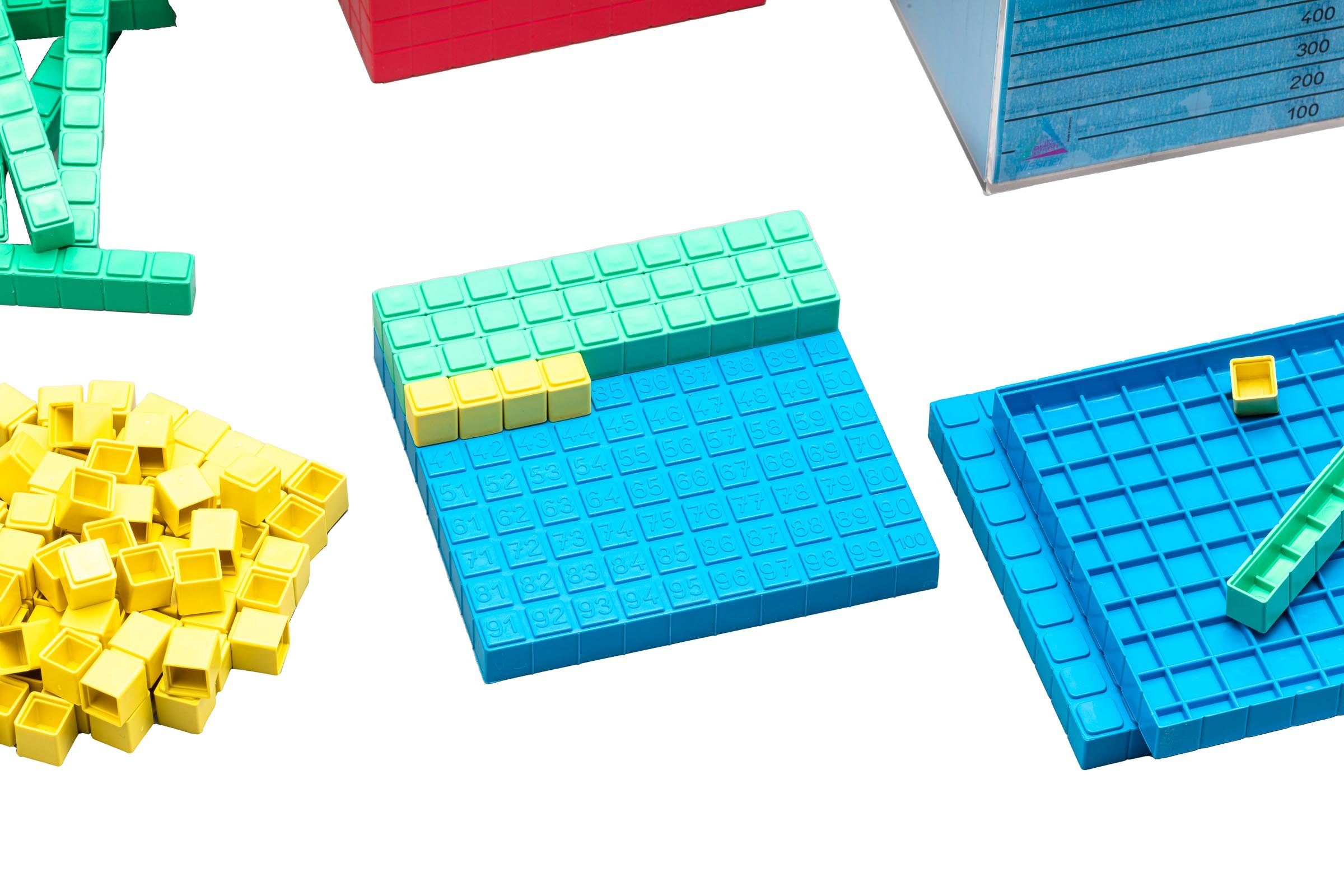 Wissner® aktiv lernen Lernspielzeug Rechensystemsatz 1000er-Zahlenraum (132 Teile), Mathe RE-Plastic®, RE-Plastic®