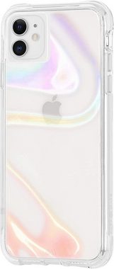 Case-Mate Handyhülle Soap Bubble, [Apple iPhone 11 Hülle, Wireless Charging (Qi) kompatibel, Seifenblasen-Look, Antimikrobielle Oberfläche, 3 Meter Fallschutz] - transparent/schillernd