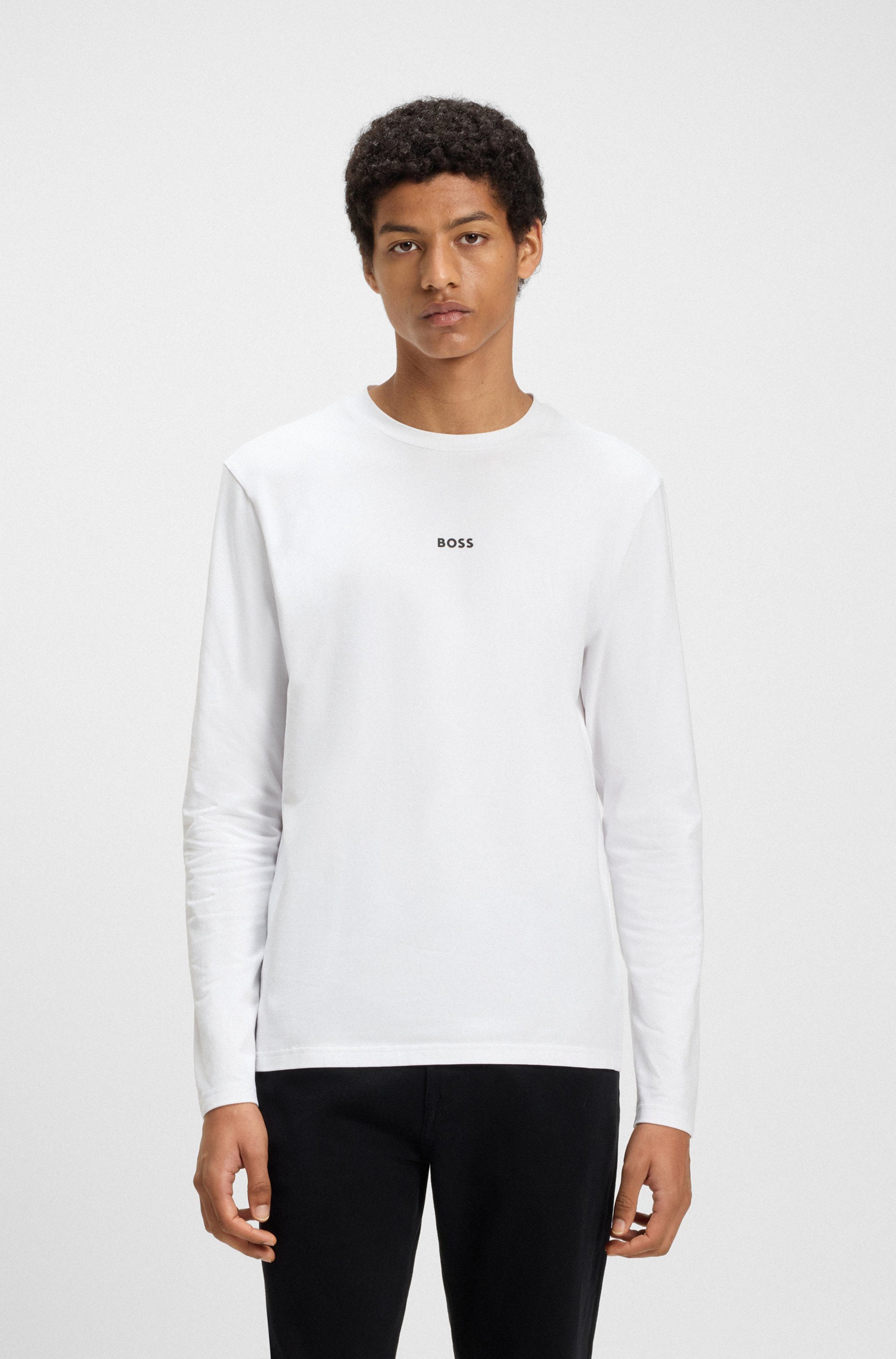 BOSS ORANGE Langarmshirt TChark mit Rundhalsausschnitt günstig online kaufen