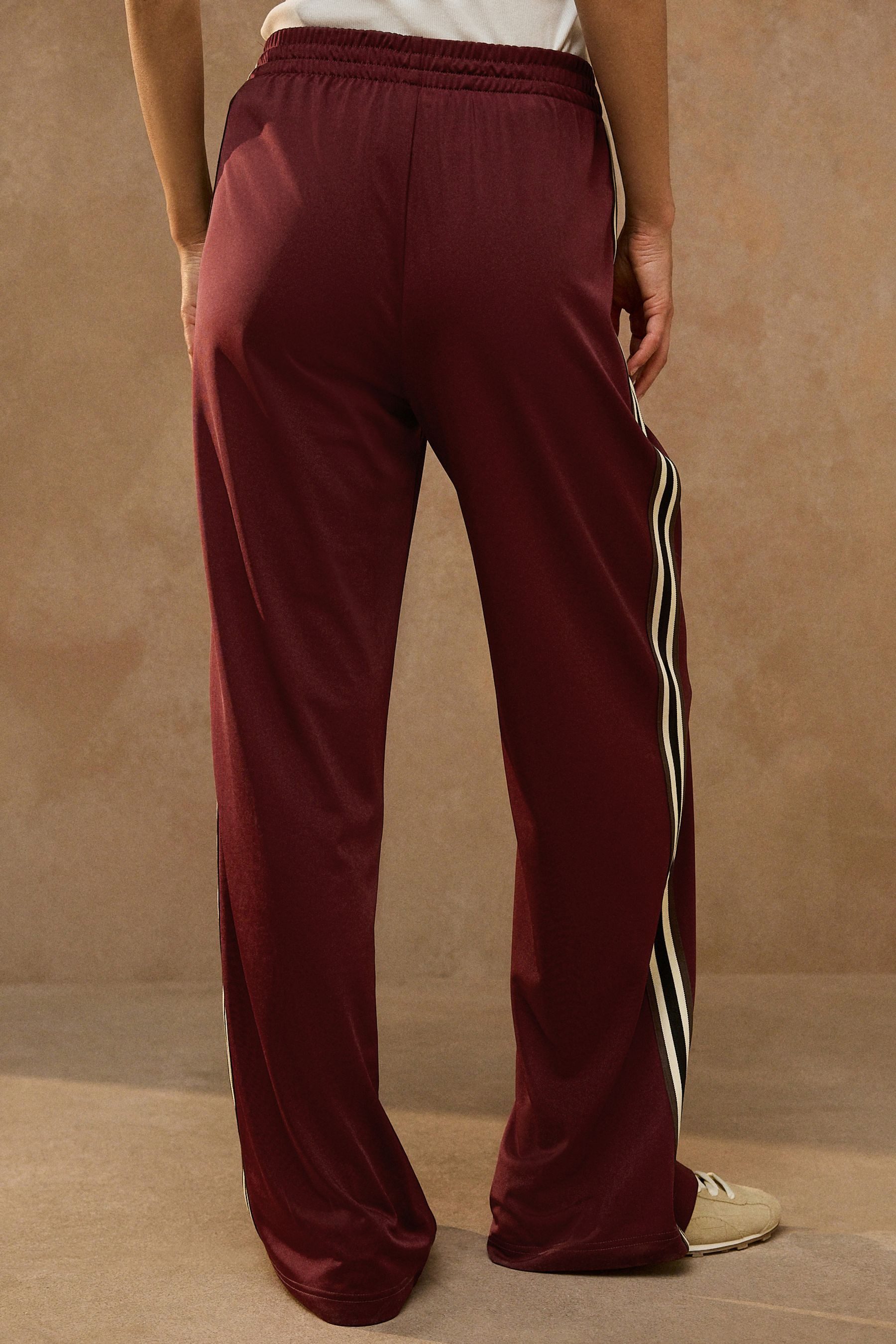 Next Palazzohose Hose mit weitem Bein und seitlichem Streifen (1-tlg)
