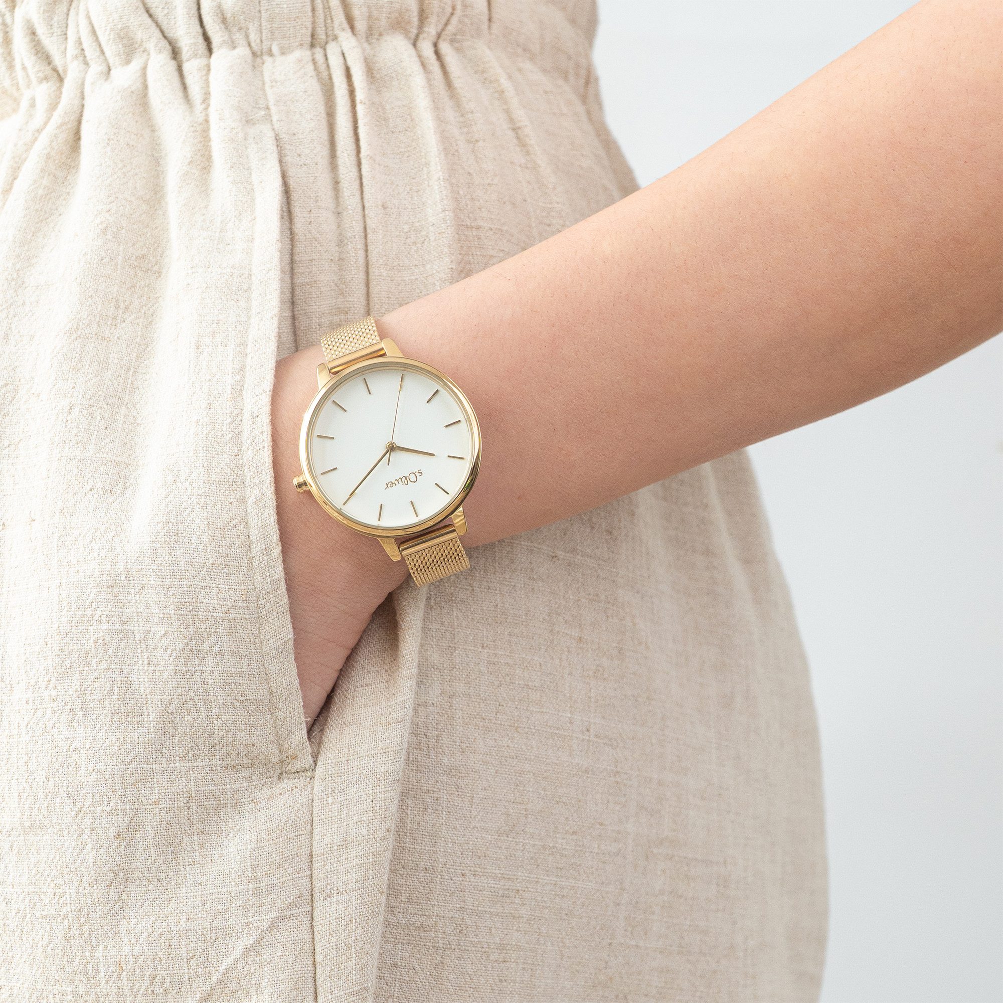 s.Oliver Quarzuhr Charming Time Edelstahl