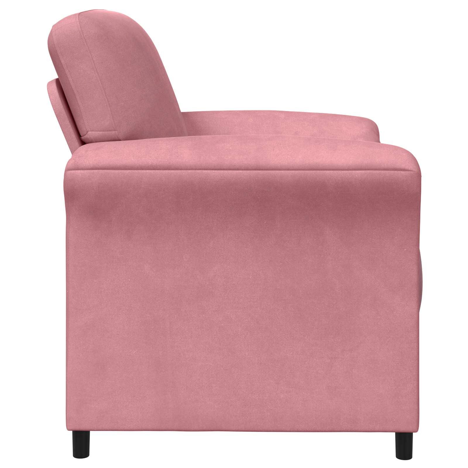 vidaXL Sofa 1-Sitzer Sofa Rosa 88 x 83 x 95 cm Samt, 1 Teile – Bild 4 von 5