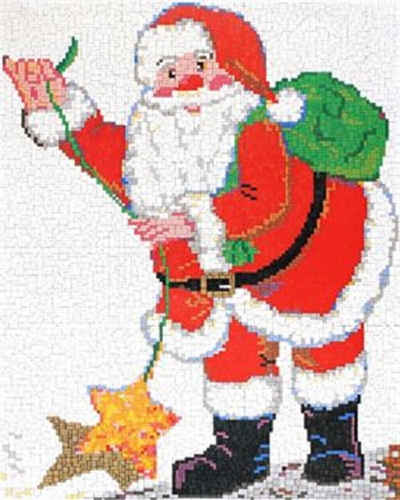 Stick it Steckpuzzle Santa Claus, 8500 Puzzleteile, Bildformat: 66 x 53 cm