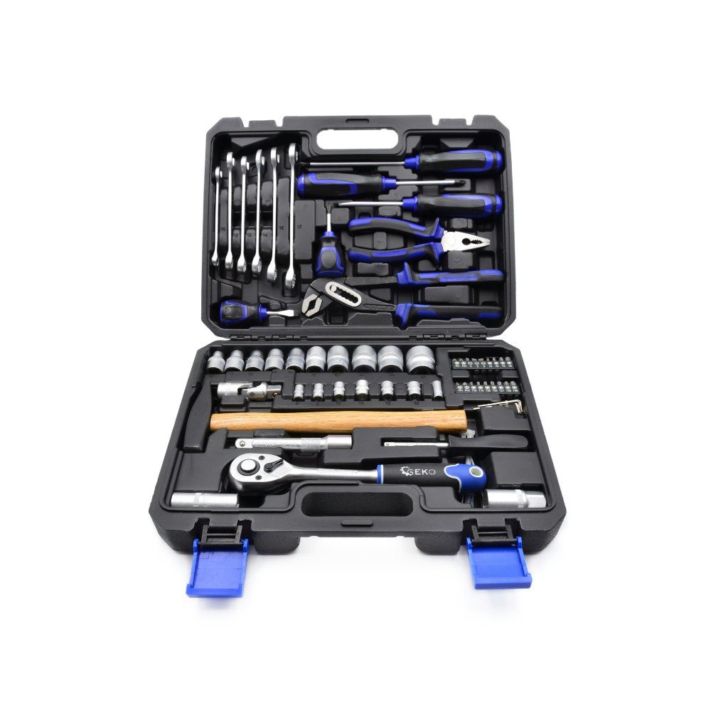 GEKO Werkzeugset Set Universalwerkzeug 66 Teile, (1-St) | Werkzeug-Sets