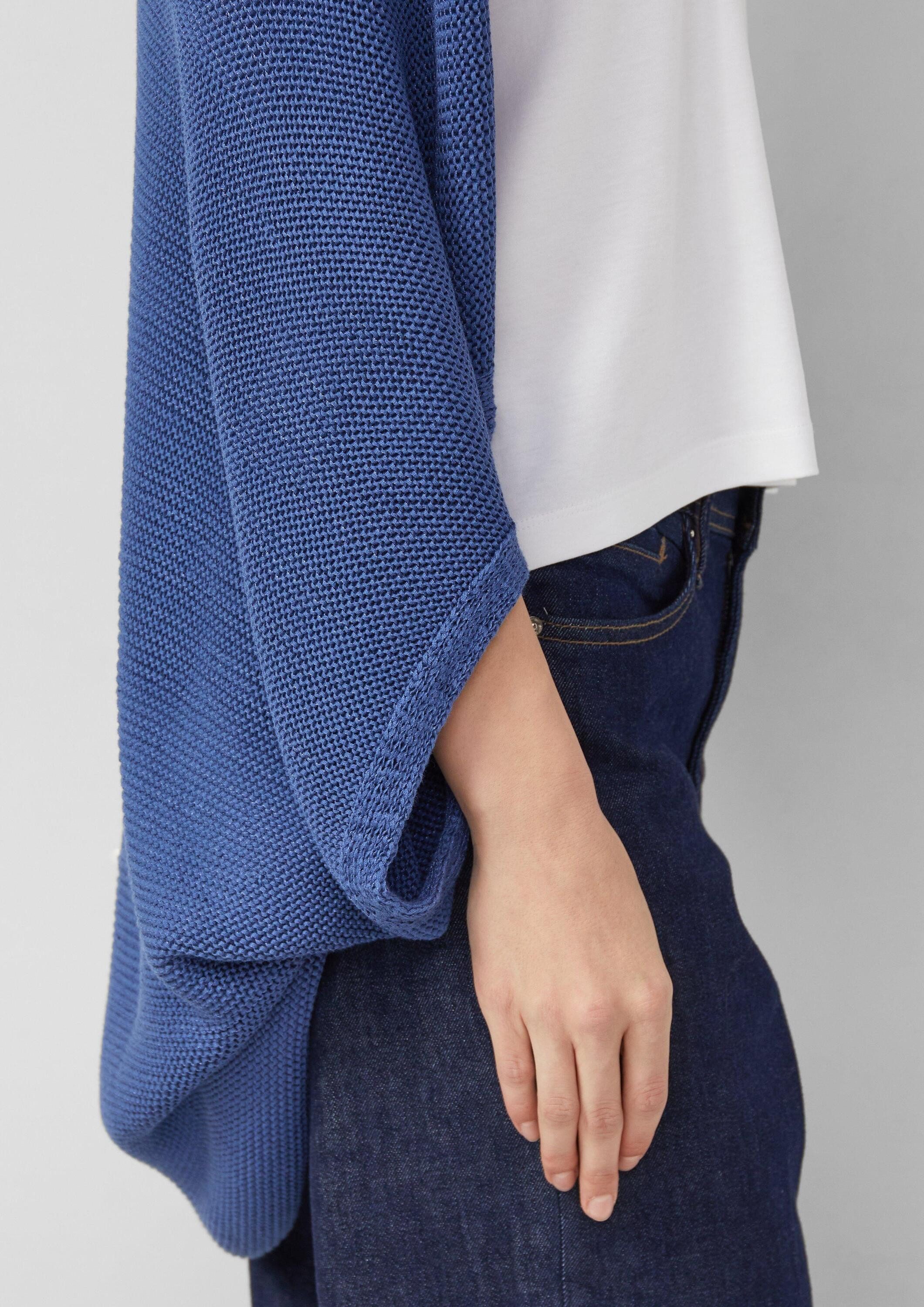 s.Oliver Poncho Indoor-Poncho Gestrickter Poncho im O-Shape