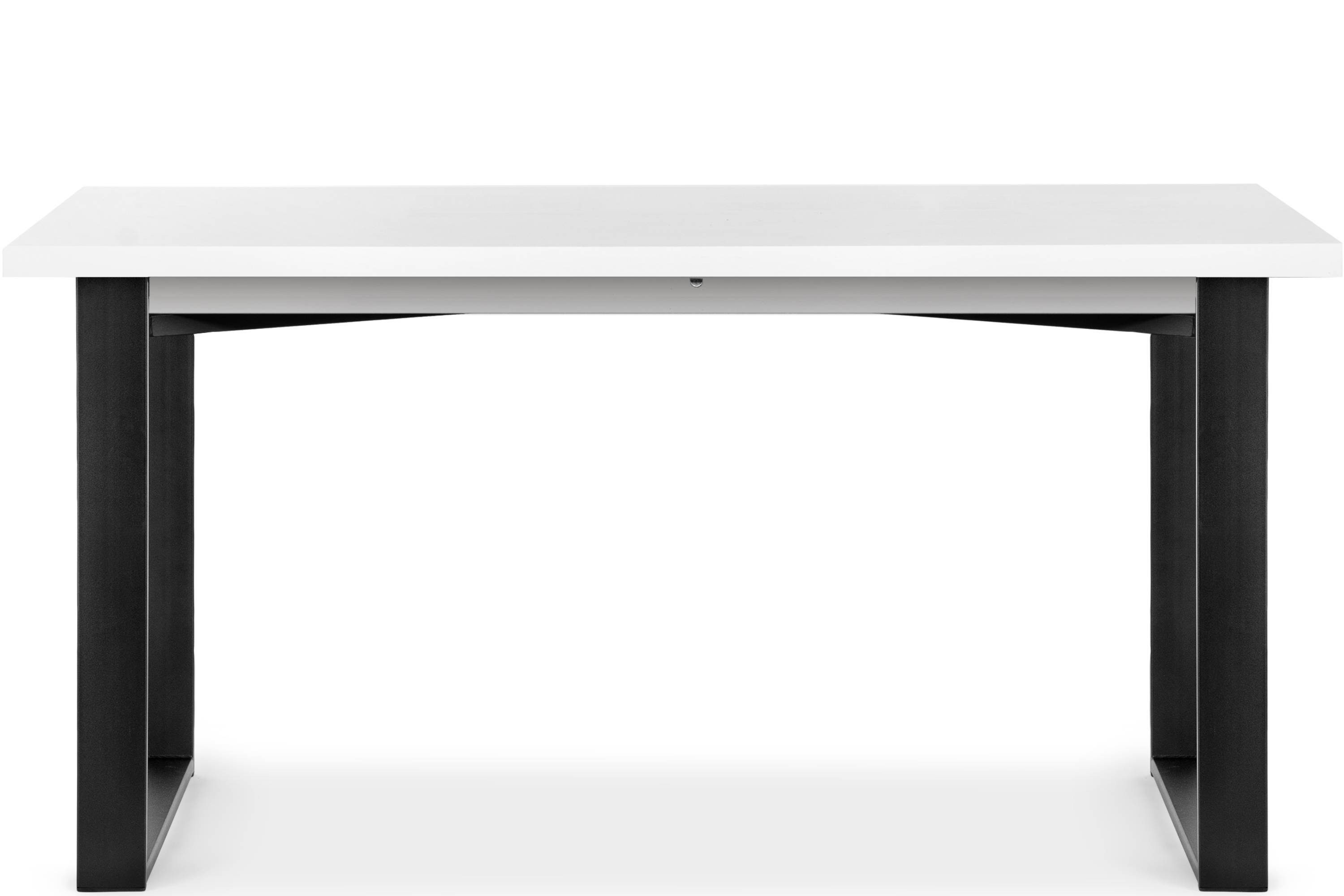 Konsimo Esstisch CETO Esszimmertisch rechteckig, 190cm, Küchentisch weiß bis | 150x80cm, Loft-Stil weiß ausziehbar
