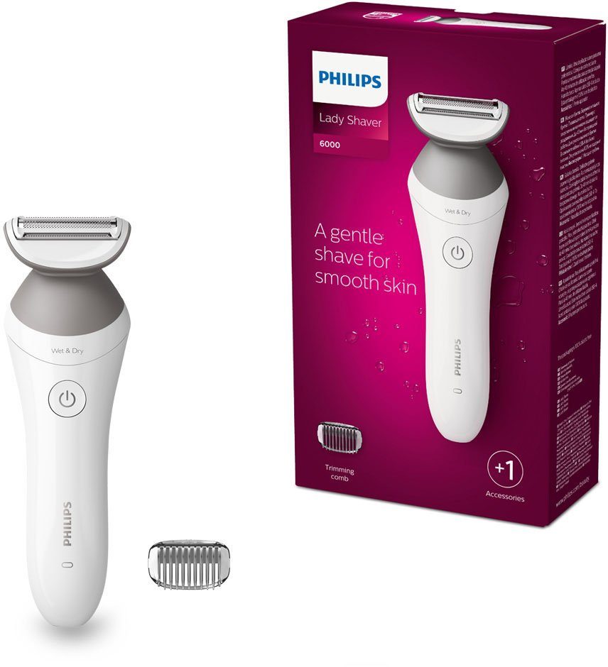 Philips Elektrokörperrasierer SatinShave Prestige oder 1, nass Aufsätze: BRL126/00, trocken