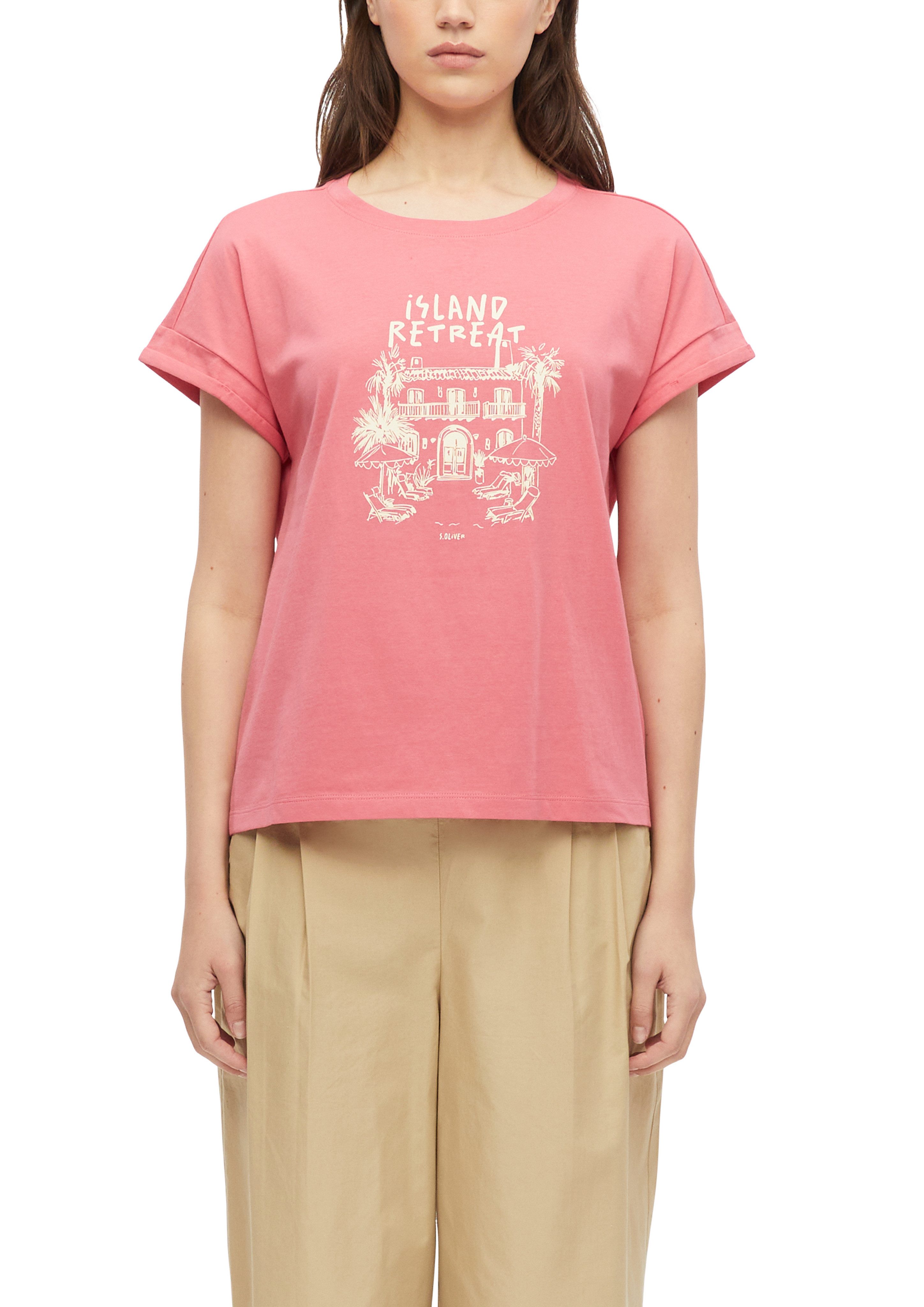s.Oliver Kurzarmshirt Sommershirt mit Print