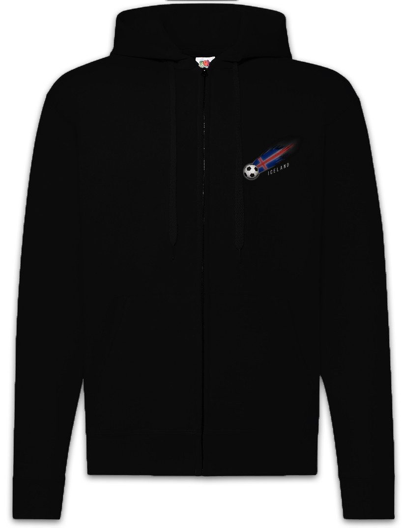 Sweatjacke Iceland Football Comet I Zipper Hoodie Island Isländisch Isländische