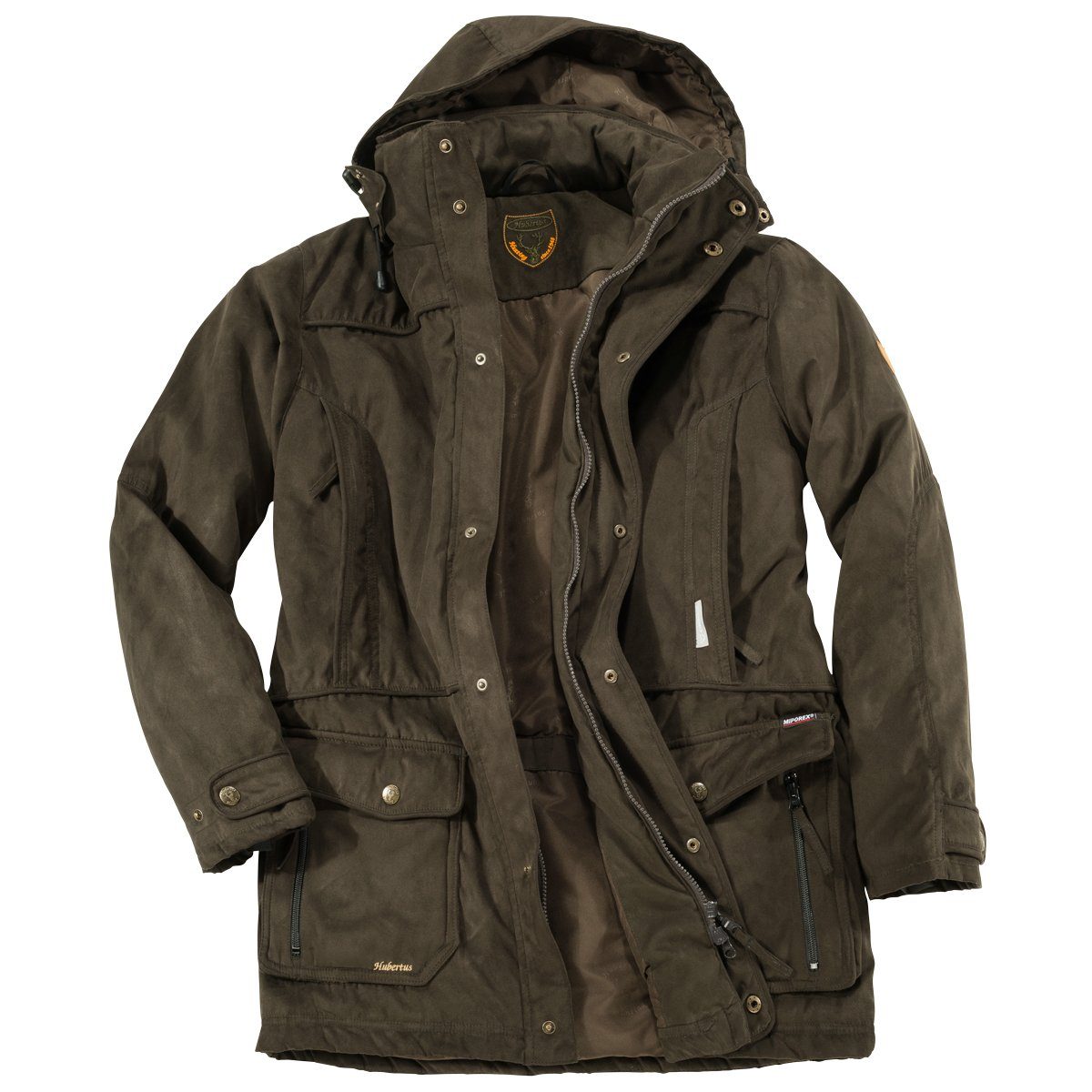 Hubertus Winterjacke Hubertus XXL Jagdjacke Schwarzwald dunkelbraun