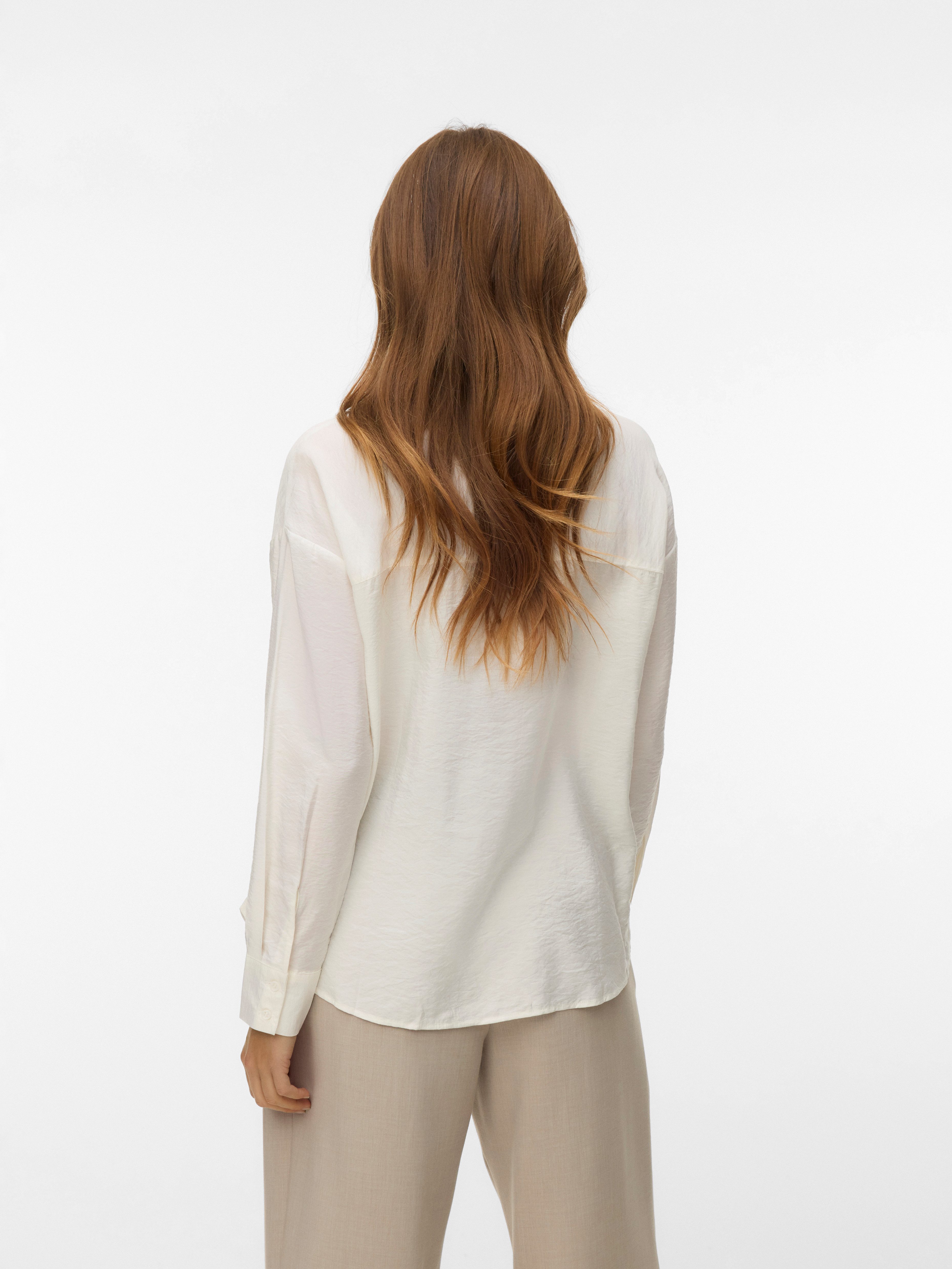Vero Moda Hemdbluse VMKAJA LS SHIRT WVN mit Streifen