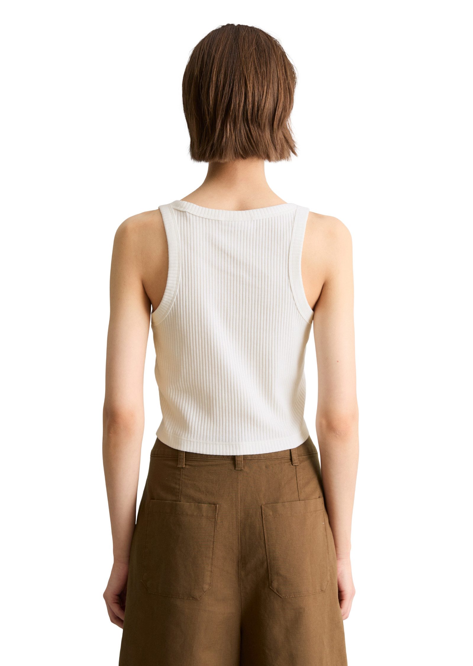Marc O'Polo DENIM Tanktop slim cropped aus Stretch-Jersey – Bild 2 von 5