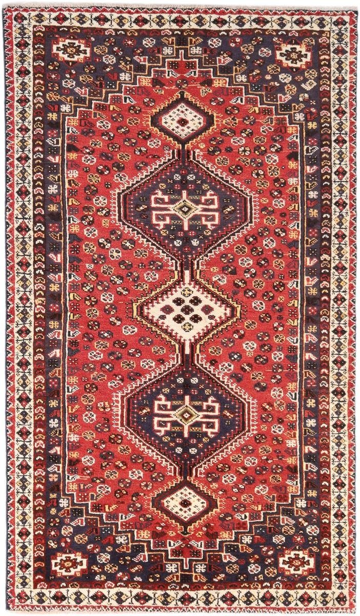 10 mm Handgeknüpfter Höhe: Orientteppich 144x254 Orientteppich / rechteckig, Shiraz Perserteppich, Trading, Nain