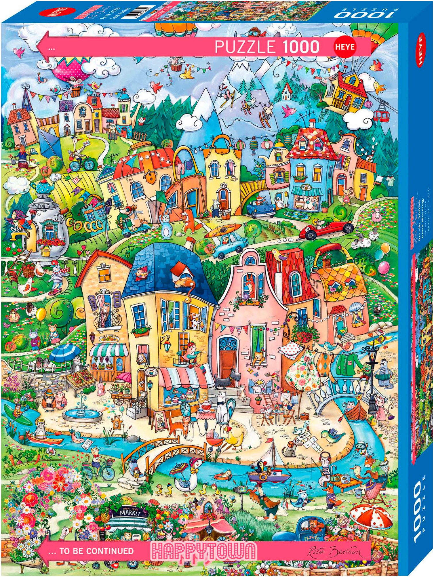 HEYE Puzzle Good Morning! / Happytown, 1000 Puzzleteile, Made in Germany günstig online kaufen