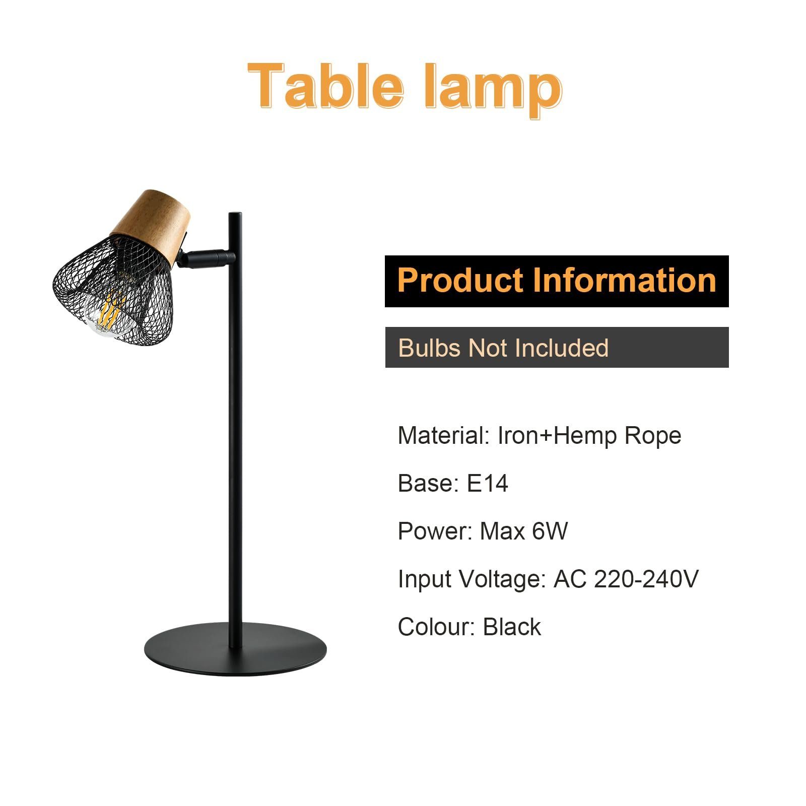 LQWELL Schreibtischlampe Modern Tischleuchte E14 Nachttischlampe, Leuchtmit günstig online kaufen