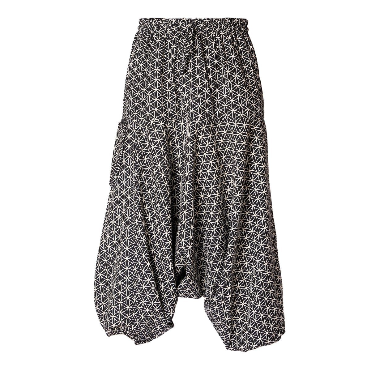 PANASIAM Haremshose Aladinhose Geometrix Haremshose aus 100% grob gewebter günstig online kaufen