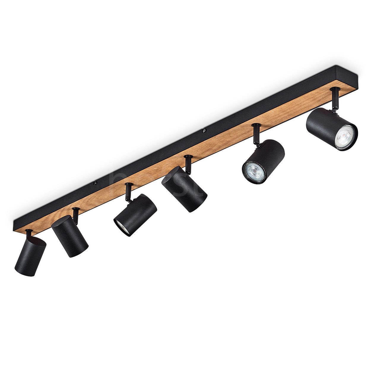 hofstein Deckenleuchte »Gambellara« Deckenlampe aus Metall/MDF in Schwarz/B günstig online kaufen