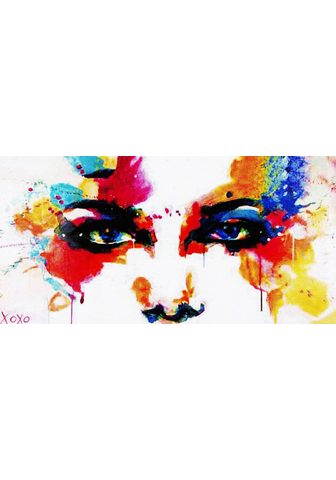 my home Gemälde »XOXO / Colourful Face«