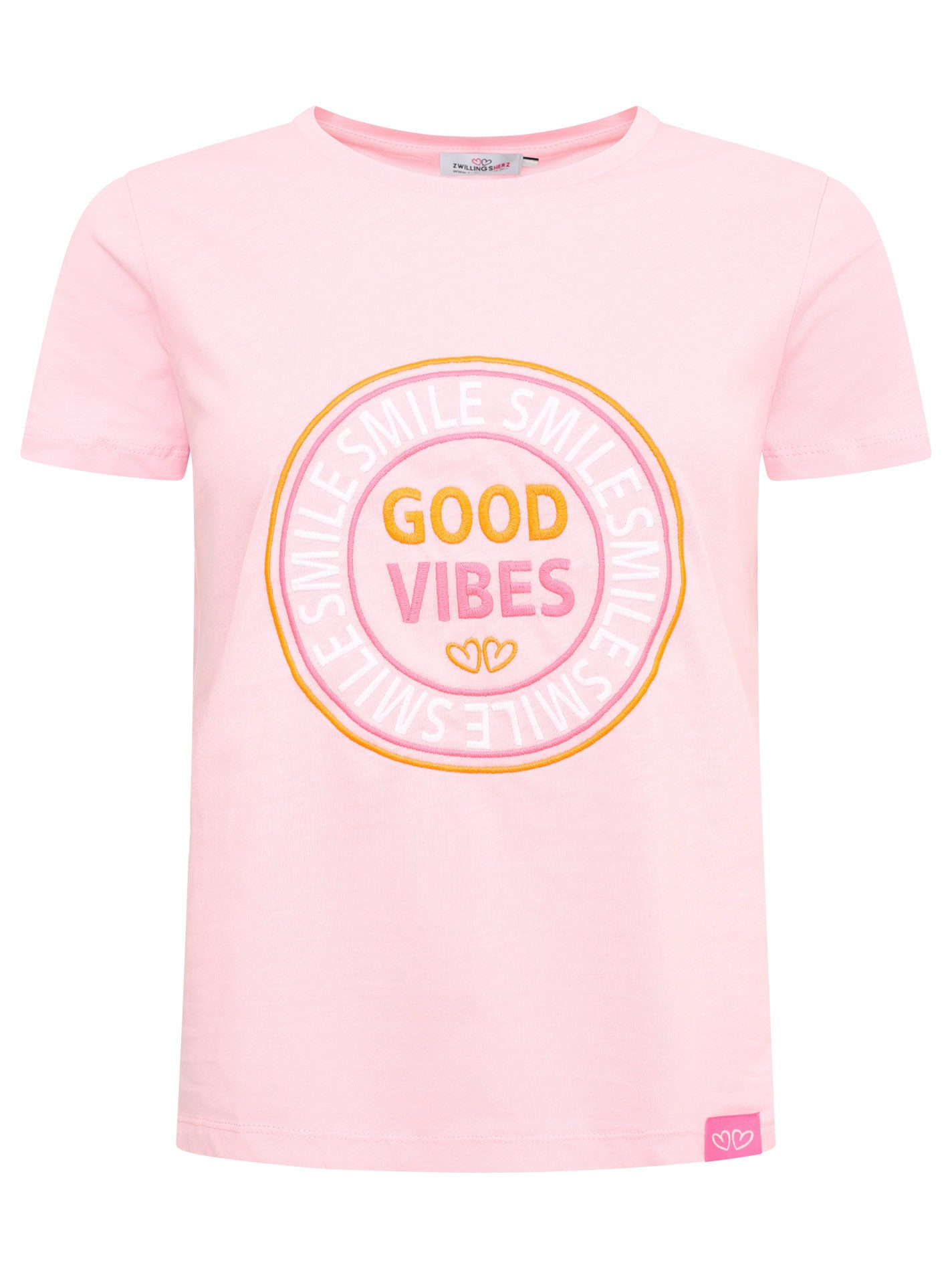 Zwillingsherz T-Shirt "Good Vibes" Mit bunter günstig online kaufen