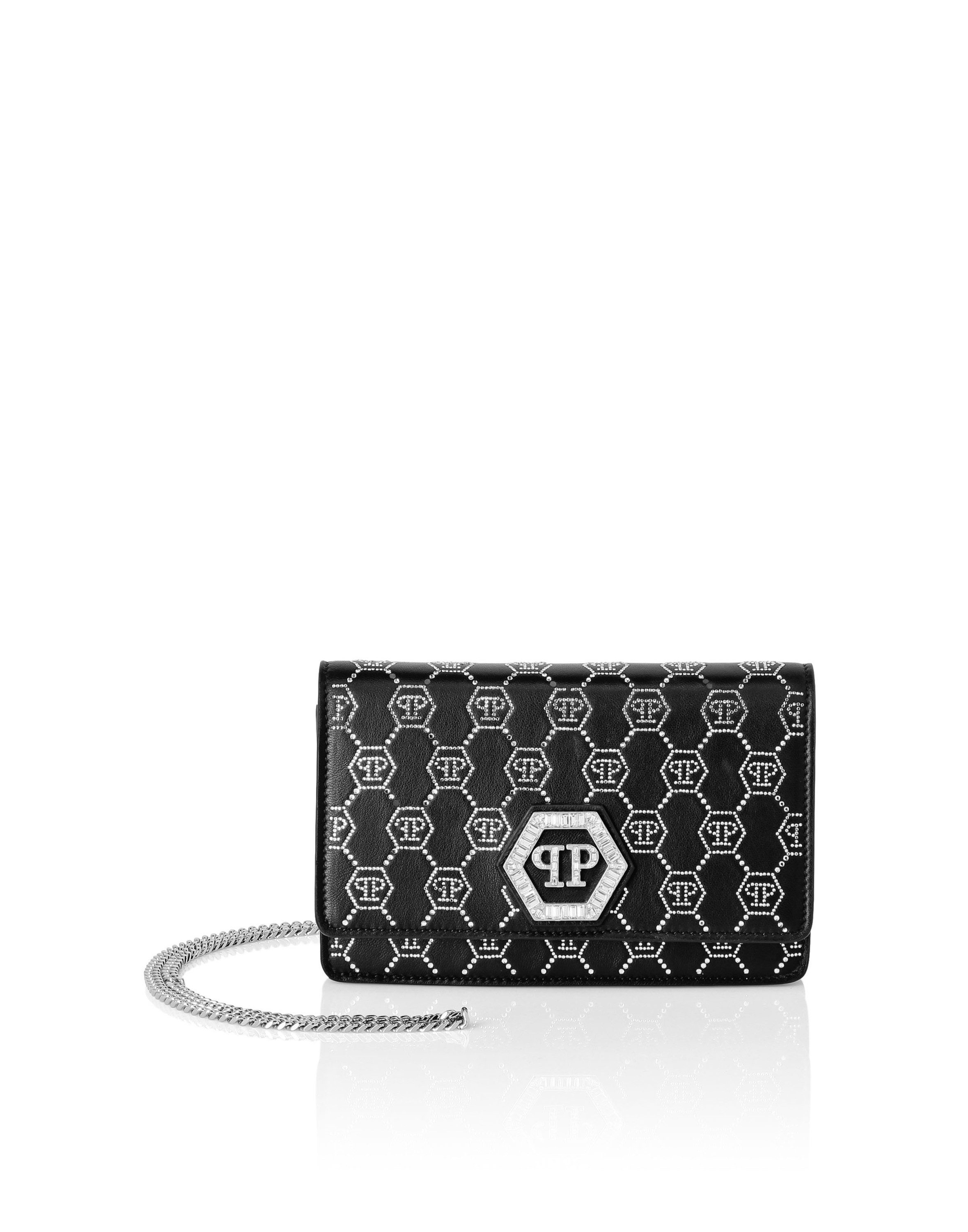 PHILIPP PLEIN Clutch Hexagon Verziert