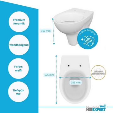 TECE Vorwandelement WC TECE Spülkasten WC inkl. Sitz Betätigungsplatte, Spar-Set