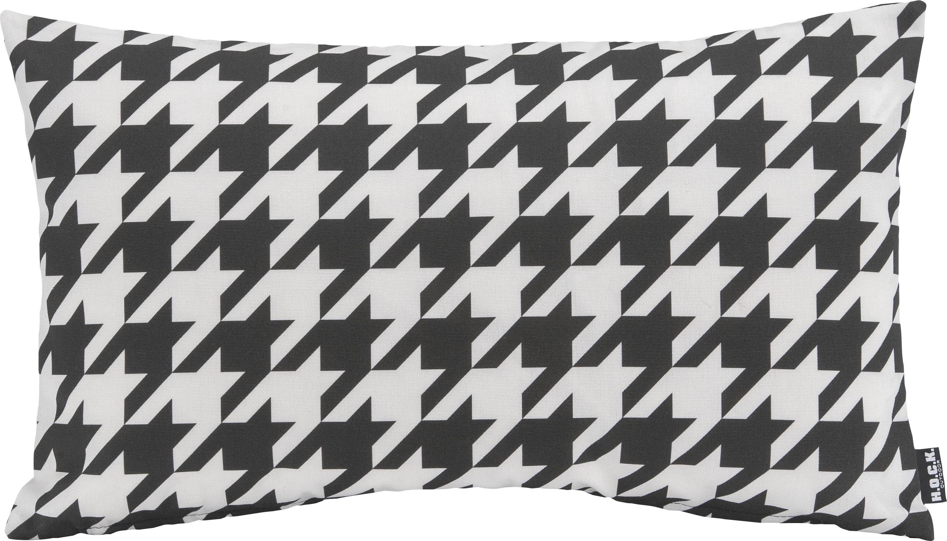 H.O.C.K. Dekokissen Pictave, mit Hahnentrittmuster, Kissenhülle mit Füllung, 1 Stück