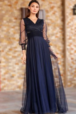 Modabout Abendkleid Langes Maxikleid Sommerkleid für Damen - NELB0553D8732LCV (1-tlg)