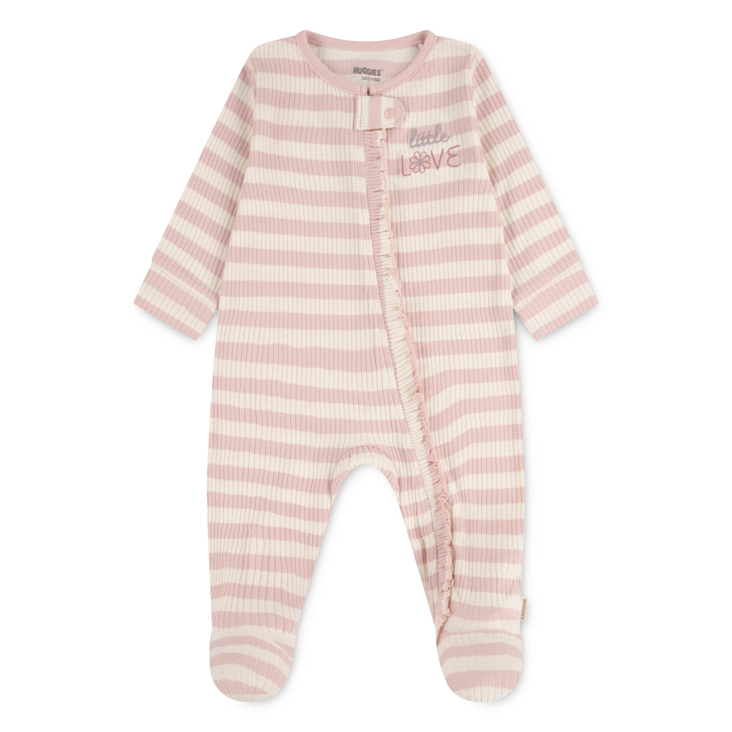 HUGGIES babywear Повзунки HUGG FOOTED COVERALL in Ringeloptik