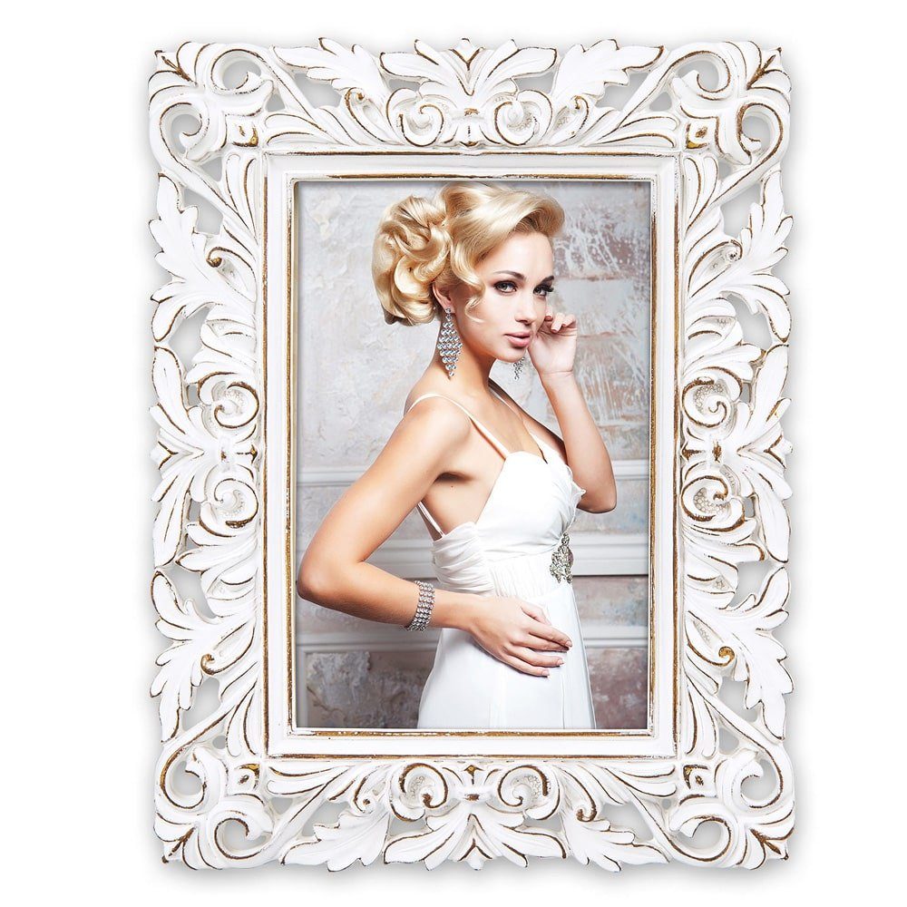 matches21 HOME & HOBBY Bilderrahmen Vintage Kunststoff Bilderrahmen rechtec günstig online kaufen