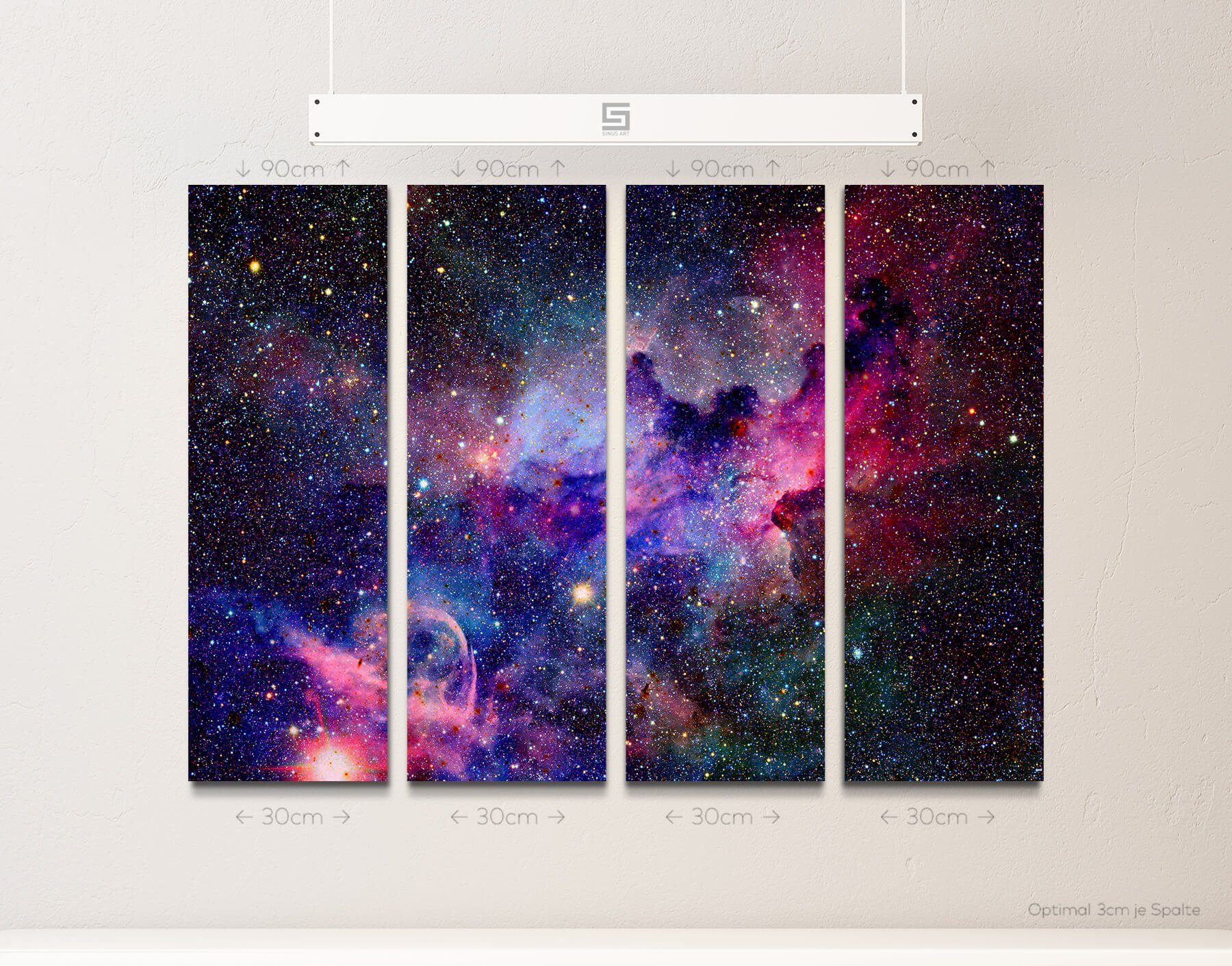 Sinus Art Leinwandbild Nebel und Galaxien günstig online kaufen