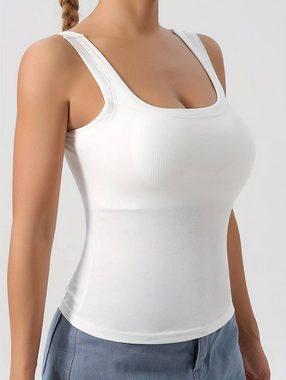 Selef Creation Ripptanktop Sport-Tanktop Mit Abnehmbarer Brustpolsterung, Unterhemd-T-Shirt