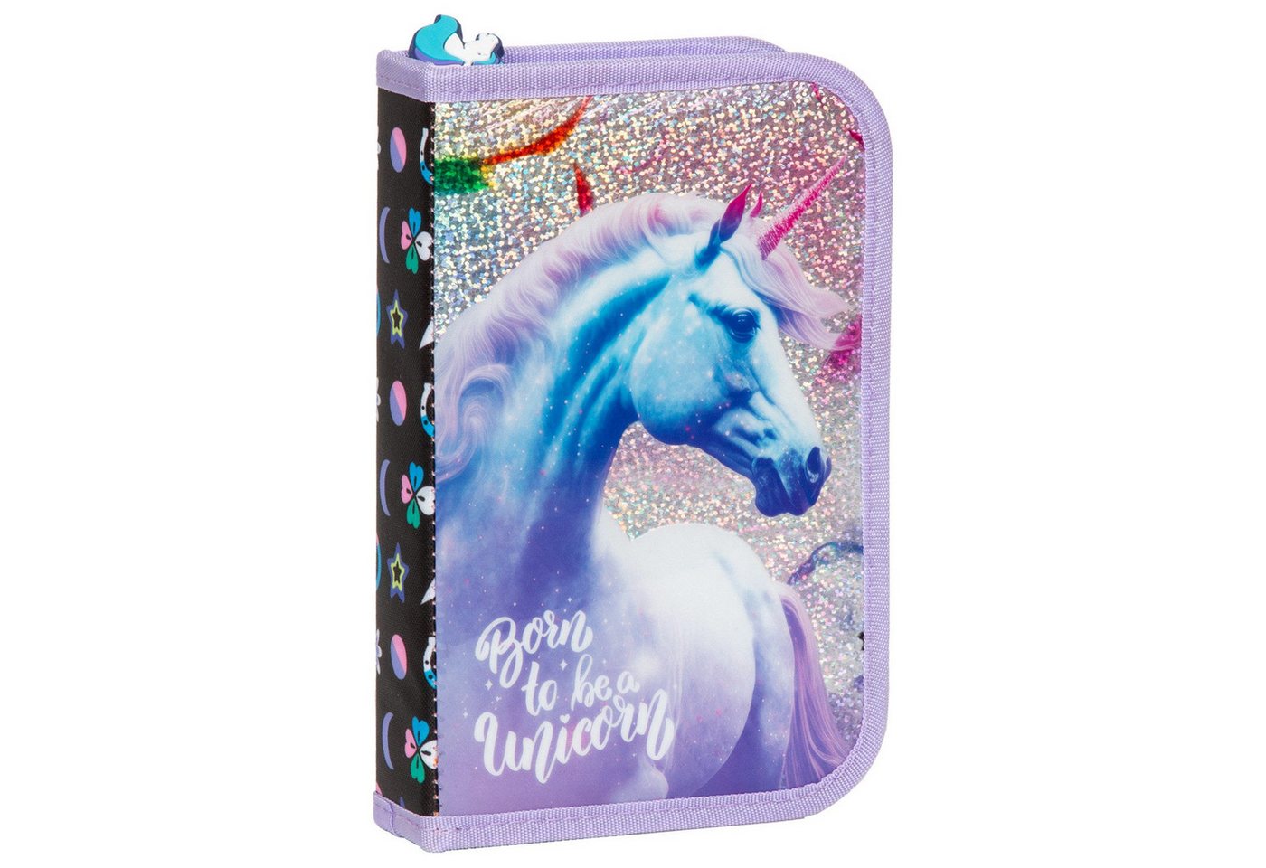DERFORM Federmäppchen Einhorn Federtasche gefüllt Federmappe Stifte Mäppchen Unicorn, (22-tlg)
