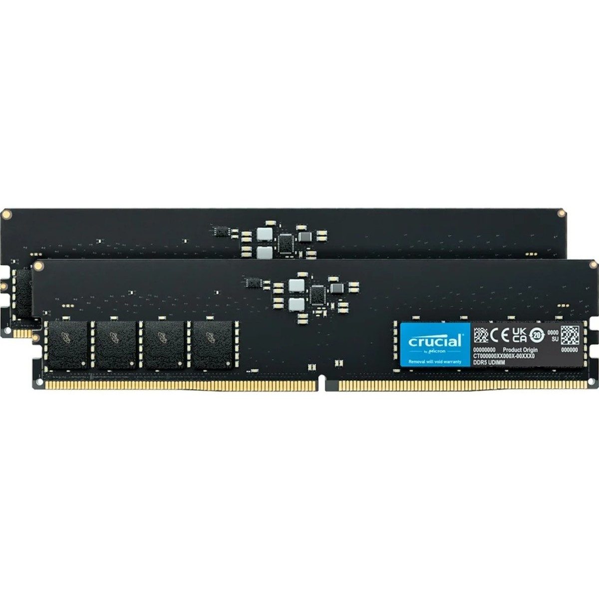 Crucial 64GB DDR5-5600 Dual Kit (2x32GB) CL46 Desktop PC-Arbeitsspeicher (Dual Channel, ODECC, PMIC, hohe Effizienz, stabile Performance)