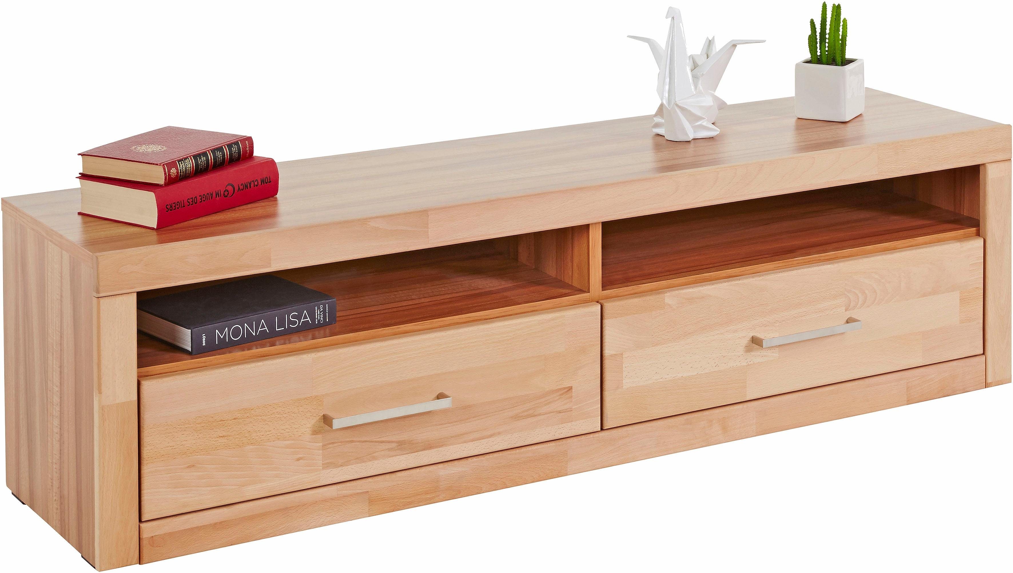 Home affaire Lowboard Ribe,140cm breit,38cm hoch mit 2 Klappen,Oberplatte a günstig online kaufen