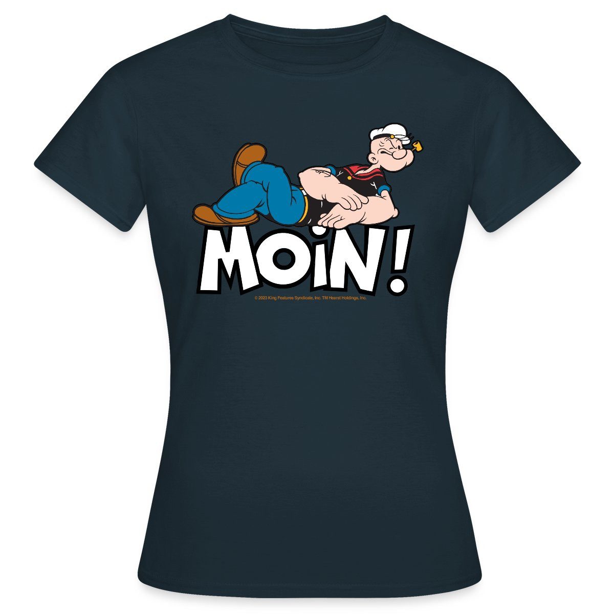 Spreadshirt T-Shirt Popeye Faulenzen Mit Schrift günstig online kaufen