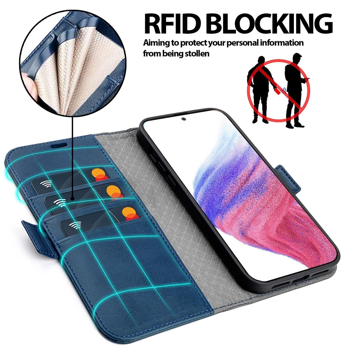 CoolGadget Handyhülle Book Case Elegance Tasche für Samsung Galaxy A54 5G 6,4 Zoll, Hülle Magnet Klapphülle Flip Case für Samsung A54 5G Schutzhülle – Bild 4 von 5