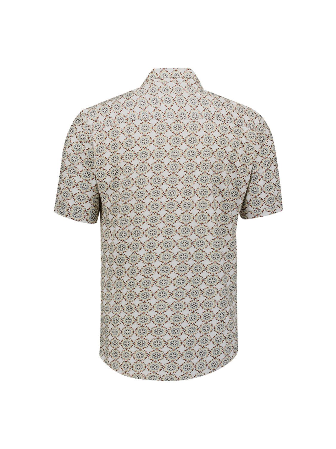 NO EXCESS Kurzarmhemd Shirt Allover Printed Jersey