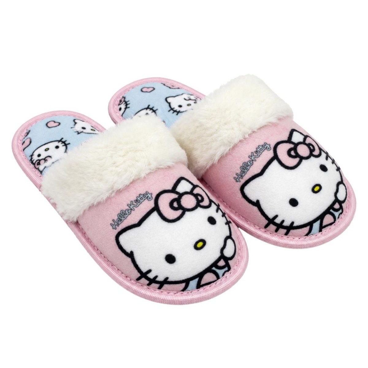 SANRIO Hello Kitty Hausschuhe Kinder für Alltag Freizeit Reisen und Zuhause Hausschuh (Packung)