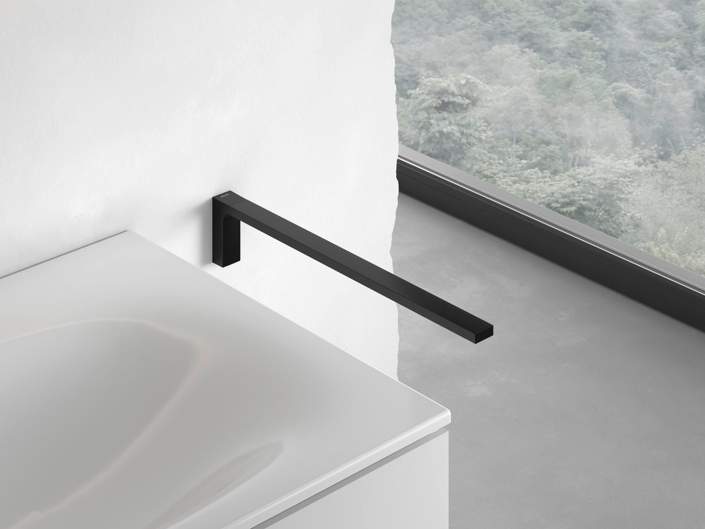 Keuco Handtuchstange Edition 11, aus Metall, schwarz-matt, einarmig, starr, günstig online kaufen