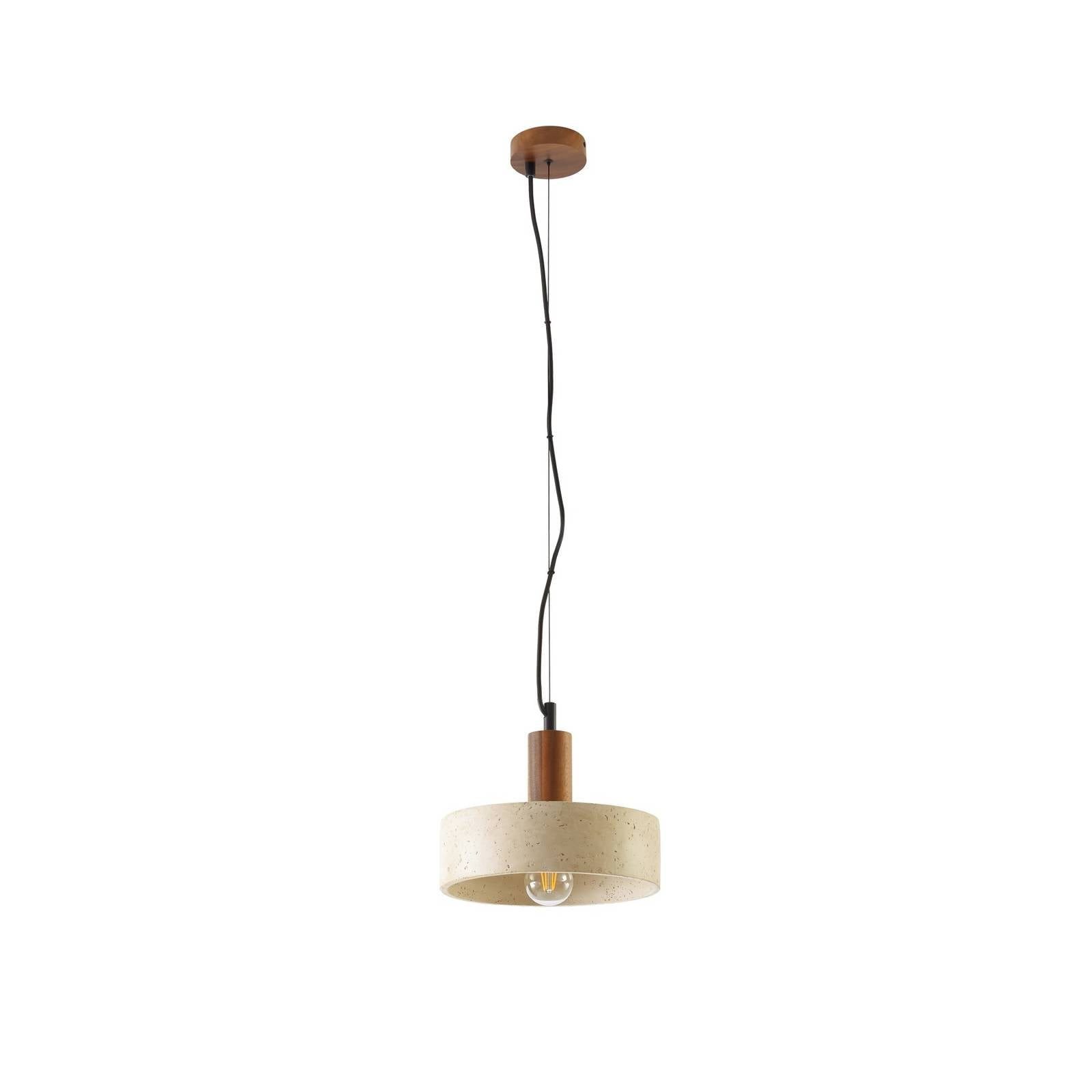 Lucande Hängeleuchte Carlotta, Creme IP20, 1 x 15 W LED