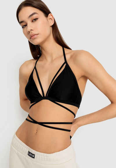 LSCN by LASCANA Triangel-Bikini-Top Gina, mit langem Bindeband