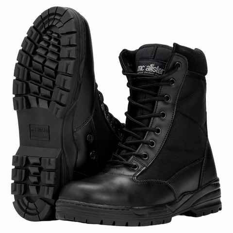 Commando-Industries Army Patriot Boots Kampfstiefel mit Reißverschluss Schwarz Stiefel