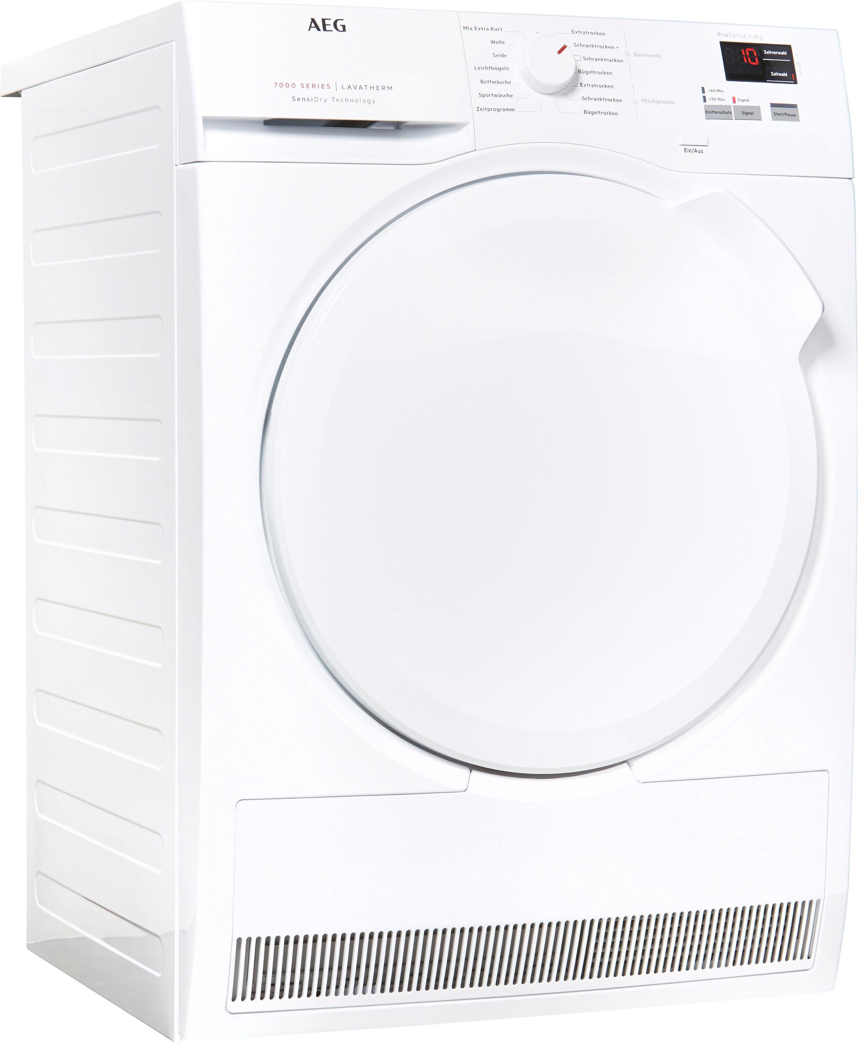 Image of AEG Wärmepumpentrockner Serie 7000 T7DBZ4680, 8 kg, mit SensiDry - Technologie