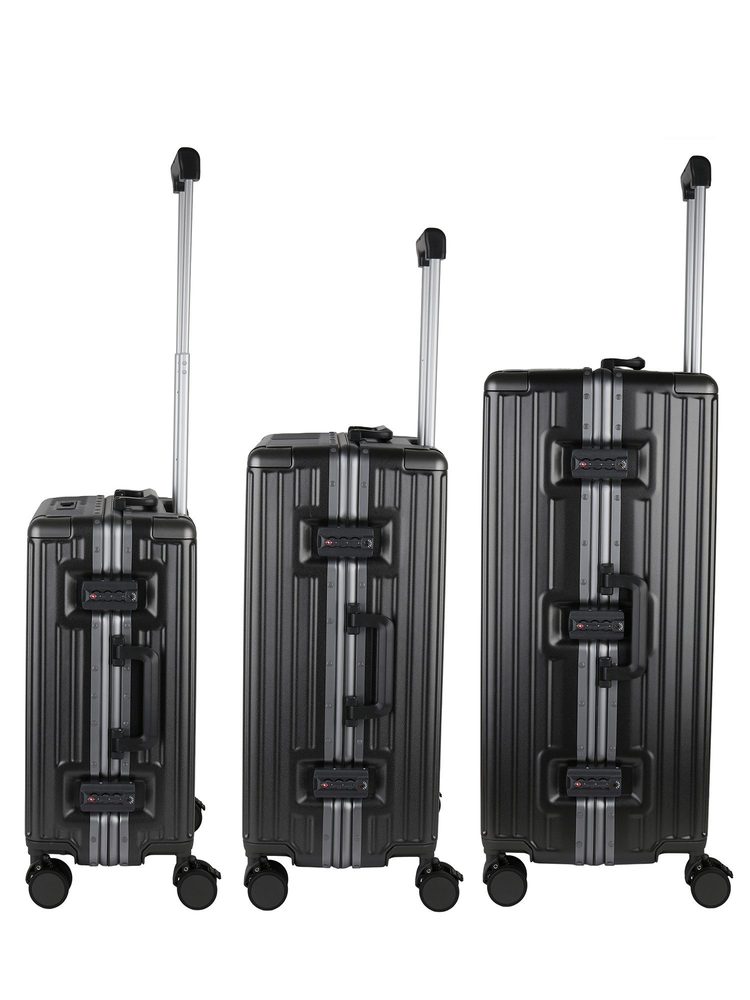 VAN HILL Kofferset 842209-Set, 4 Rollen, Herolite Premium Hartschalen Kofferset 3-teilig mit TSA-Schloss