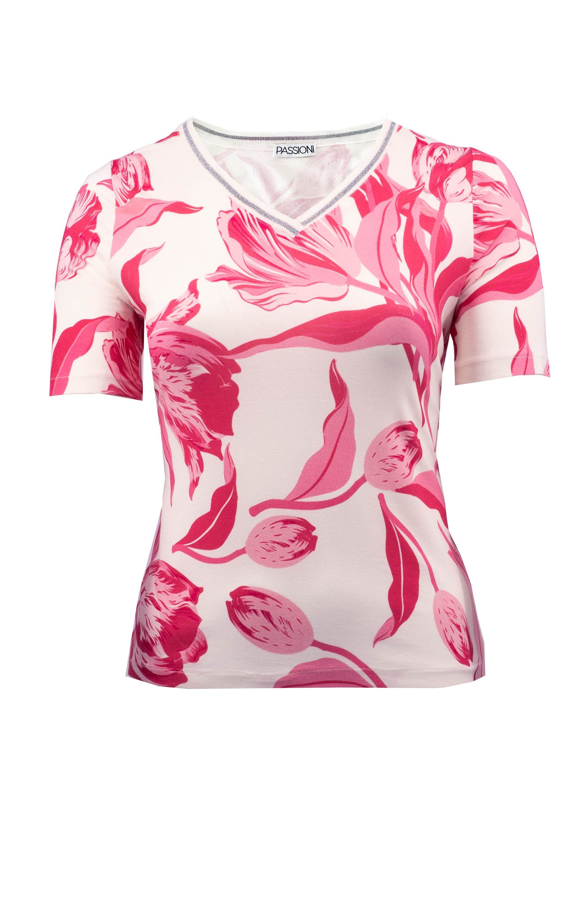 Passioni T-Shirt mit Tulpen-Print – Bild 5 von 5