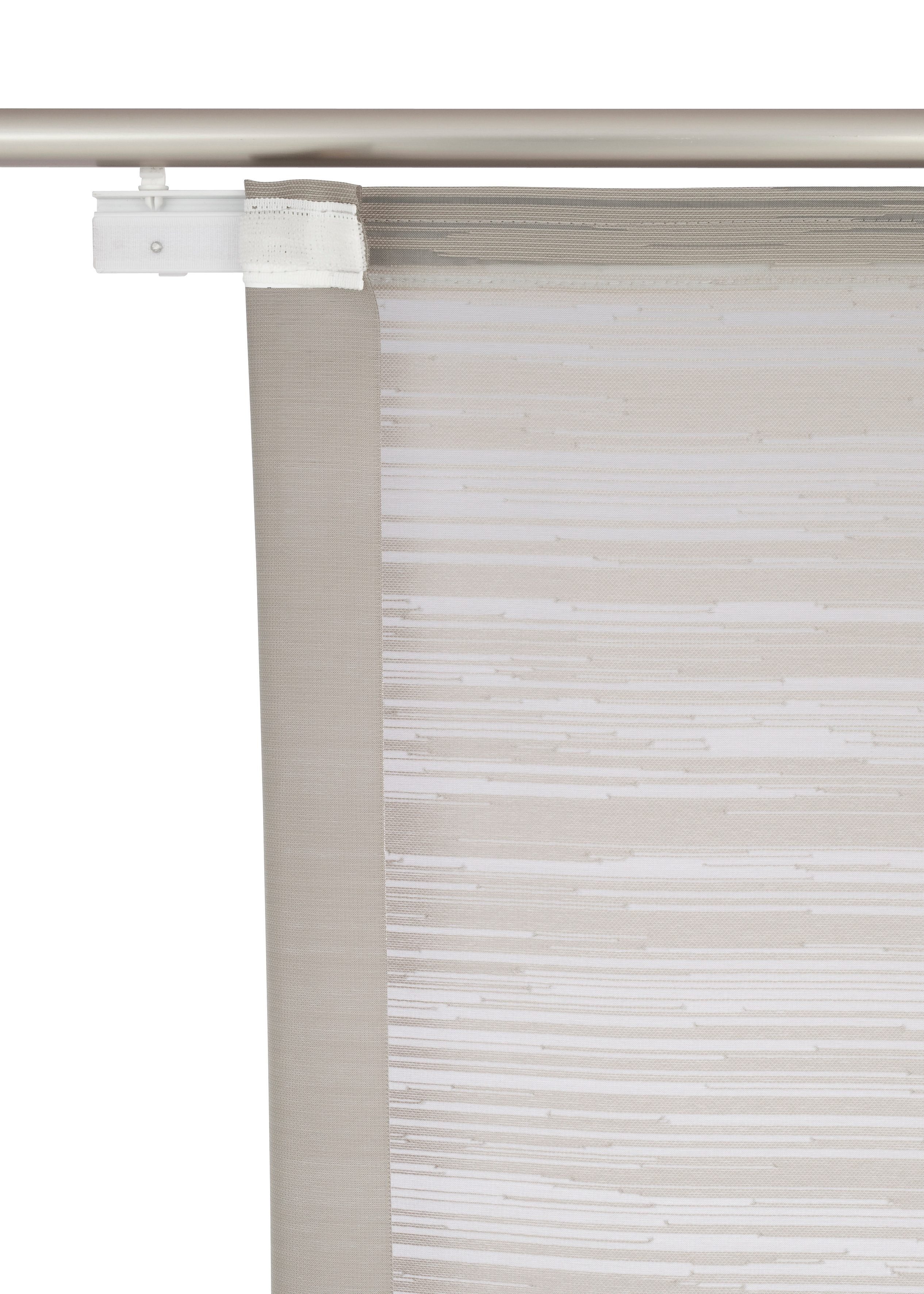 Neutex for you! Schiebegardine Padova (1 St), Klettband, halbtransparent, Scherli, inkl. Befestigungszubehör, Breite: 57 cm – Bild 5 von 5