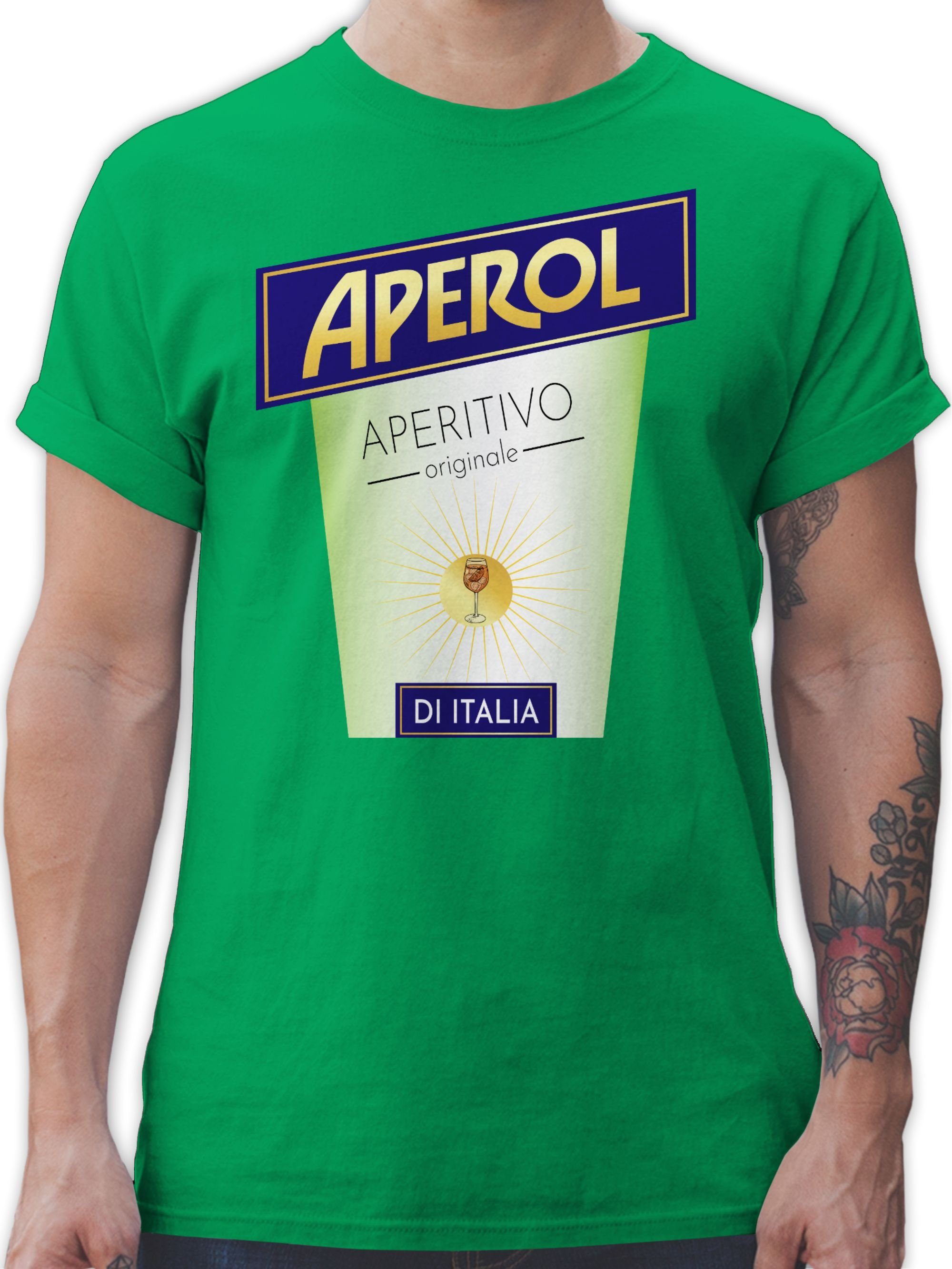 Shirtracer T-Shirt Aperol Aperitivo Kostüm Flaschen günstig online kaufen