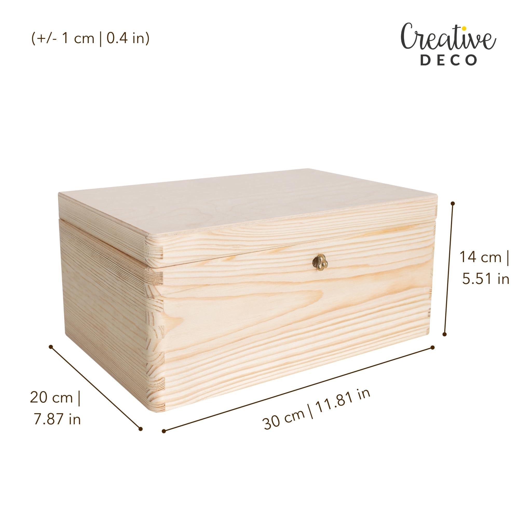 Creative Deco Aufbewahrungsbox mit Deckel und Schlüssel – Bild 3 von 5